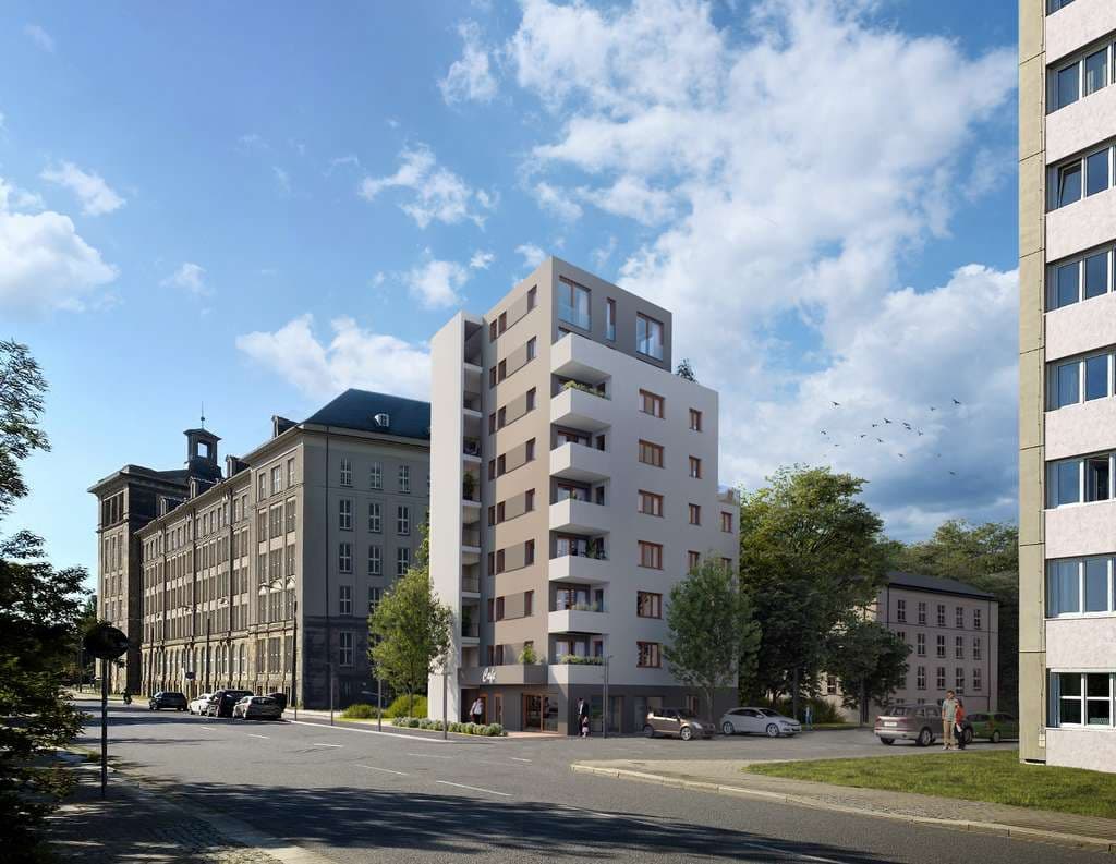 Exklusives Penthouse mit Blick über ganz Dresden: stilvolle Maisonettewohnung