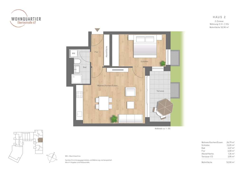 MODERNE 2-ZIMMER-GARTEN-WOHNUNG IN AUGSBURG / PFERSEE