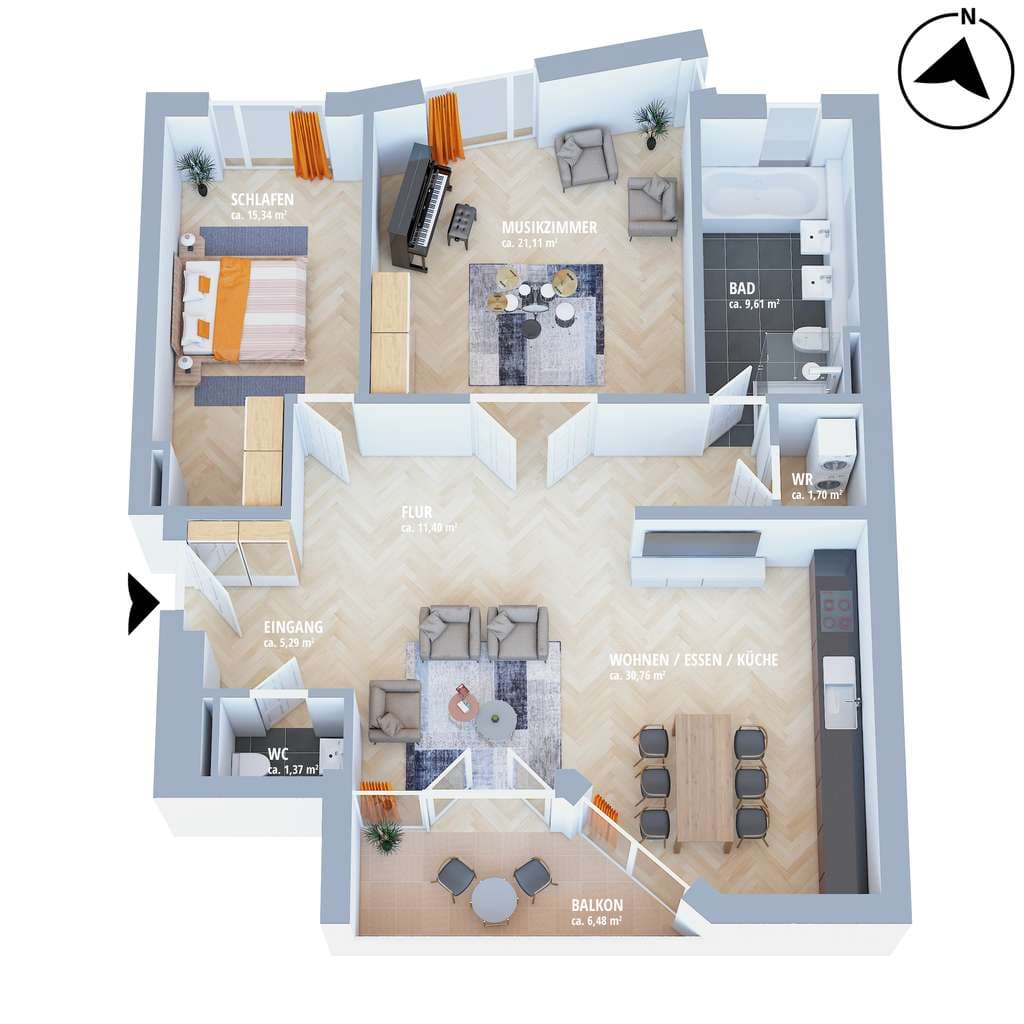 Traumhafte Neubauwohnung am Bayerischen Platz