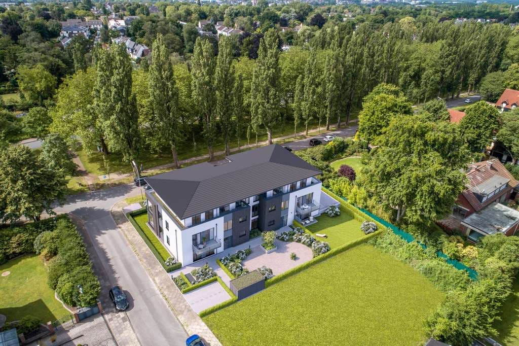 Neubau-Penthousewohnung in der Gartenstadt