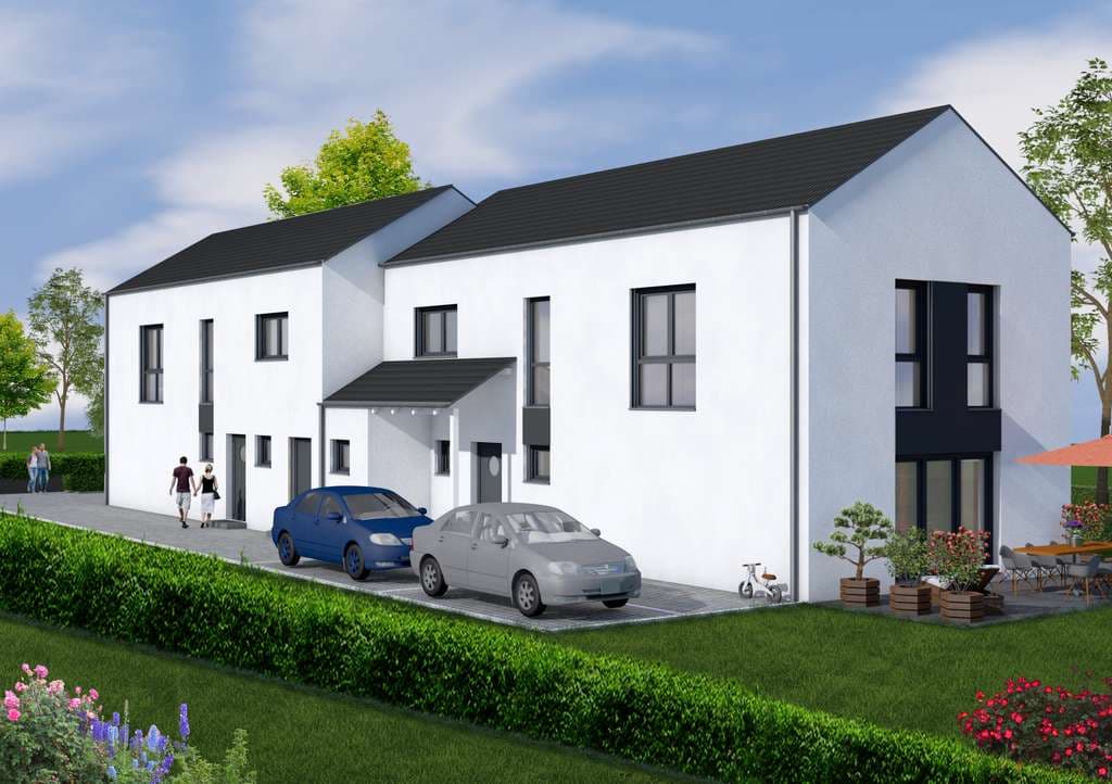 Zweifamilienhaus mit großem Garten in ruhiger Lage provisionsfrei zu verkaufen / Neubau / Erstbezug